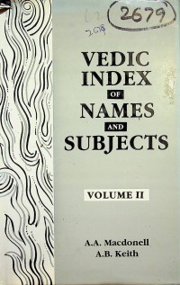 Image of Vedic Index of names and subjects : Vol. 2
